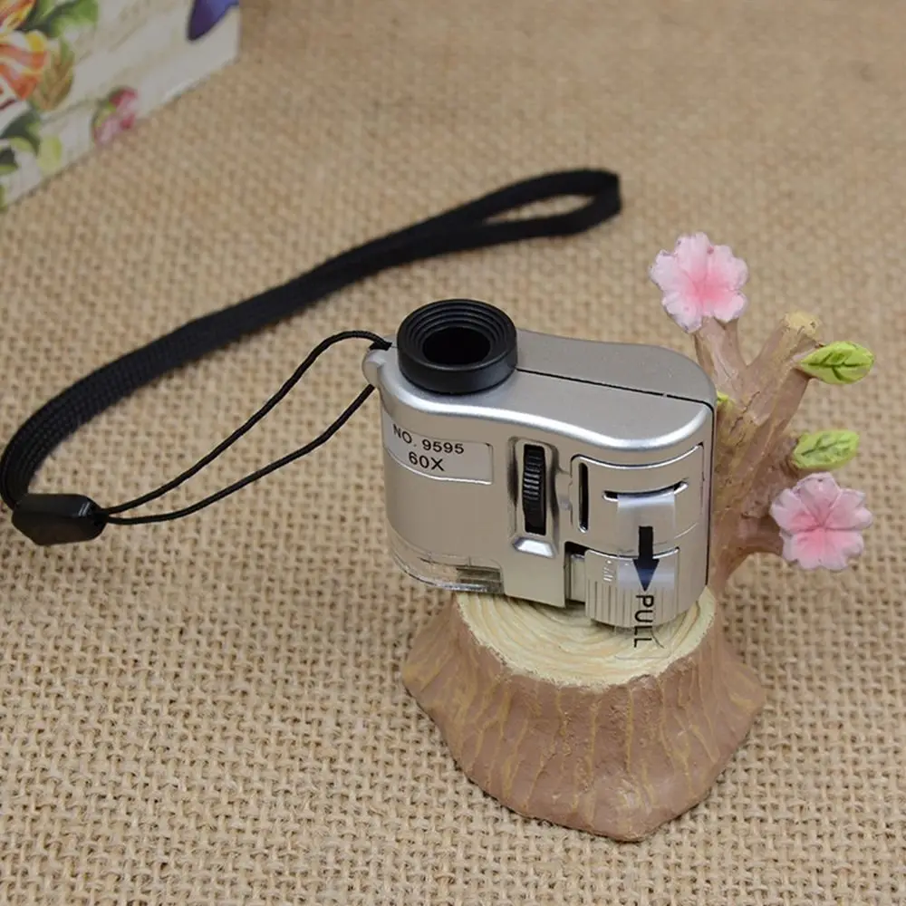 Mini Magnifier Pocket Microscope With LED Light 60X Handheld Magnifying Glass Handheld Battery Powered Jeweler
Mini Magnifier Pocket Microscope With LED Light 60X Handheld Magnifying Glass Handheld Battery Powered Jeweler