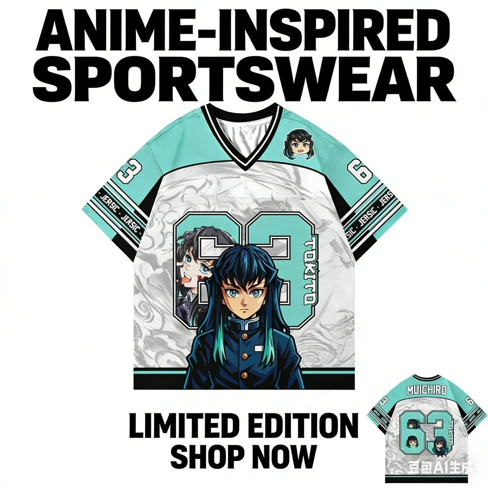 Demon Slayer Muichiro Tokito Anime Series Fashion 63 Jersey Oversize Kpop Baseball Hockey Outfit T-shirt Daily Unisex Tops Tees
Demon Slayer Muichiro Tokito Anime Series Fashion 63 Jersey Oversize Kpop Baseball Hockey Outfit T-shirt Daily Unisex Tops Tees