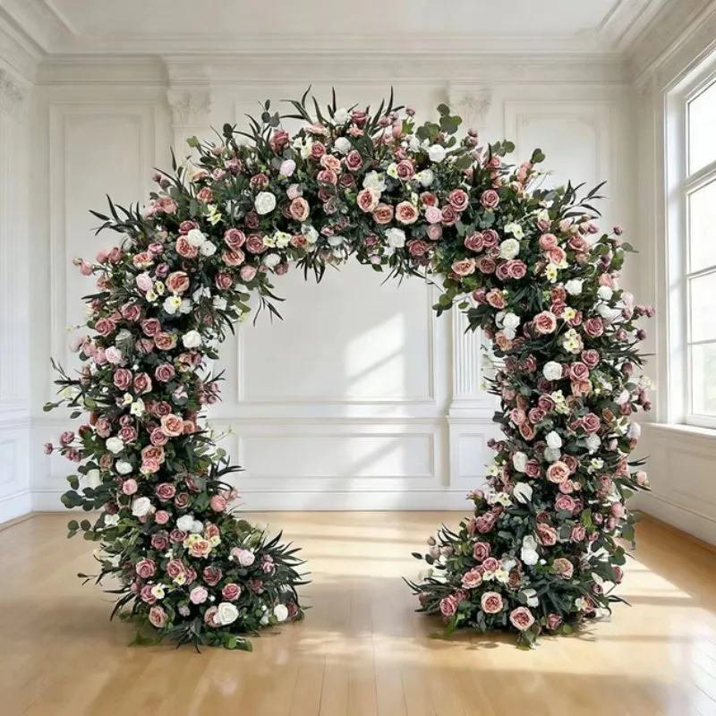 Luxury Bespoke Floral Arch Premium Artificial Silk Rose Flower Wall Arches For High-end Wedding Ceremony & Event Decor
Luxury Bespoke Floral Arch Premium Artificial Silk Rose Flower Wall Arches For High-end Wedding Ceremony & Event Decor