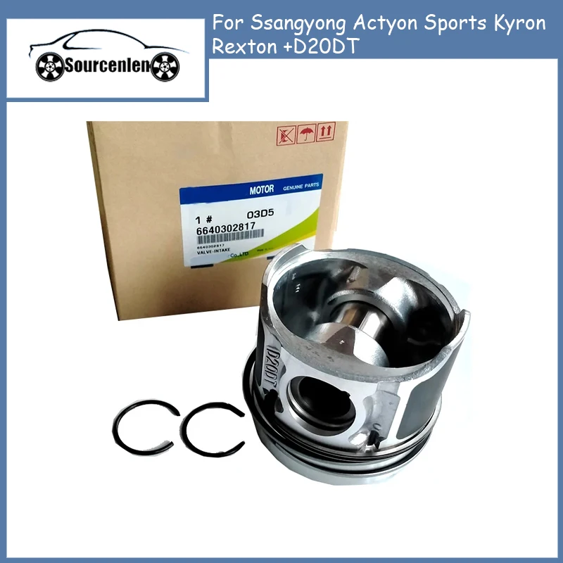 Новый оригинальный поршень в сборе 6640302817 для Ssangyong Actyon Sports Kyron Rexton + D20DT 6640301717
Новый оригинальный поршень в сборе 6640302817 для Ssangyong Actyon Sports Kyron Rexton + D20DT 6640301717