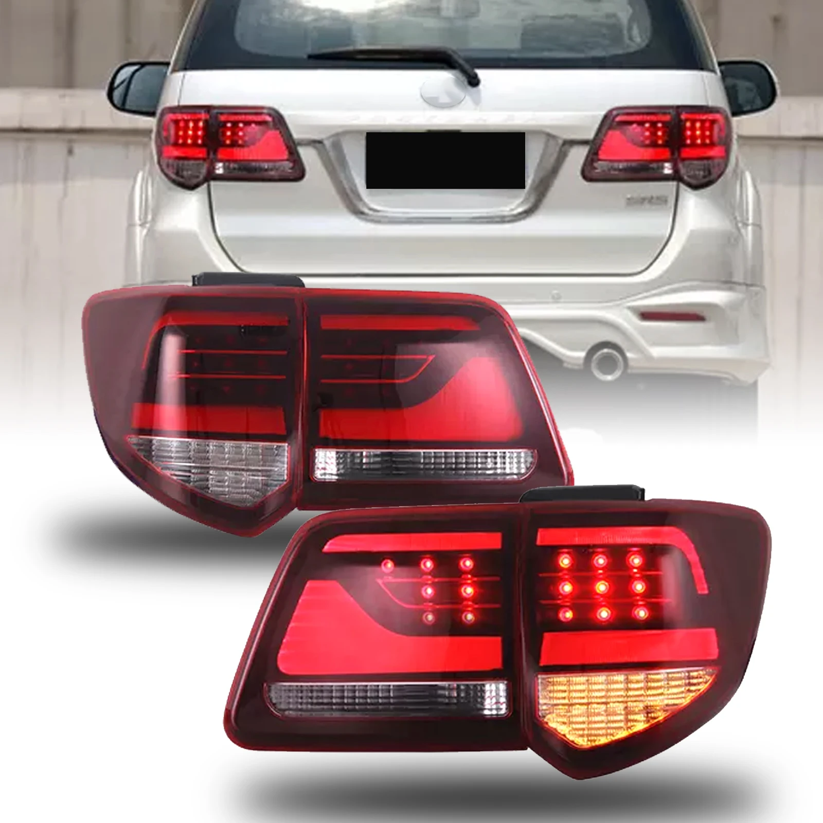 TYPY Auto Accessories LED Car Lights Tail Light Assembly For Fortuner 2012 2013 2014 2015 2016 Rear Tail Lamps DRL Turn Signal
TYPY Auto Accessories LED Car Lights Tail Light Assembly For Fortuner 2012 2013 2014 2015 2016 Rear Tail Lamps DRL Turn Signal