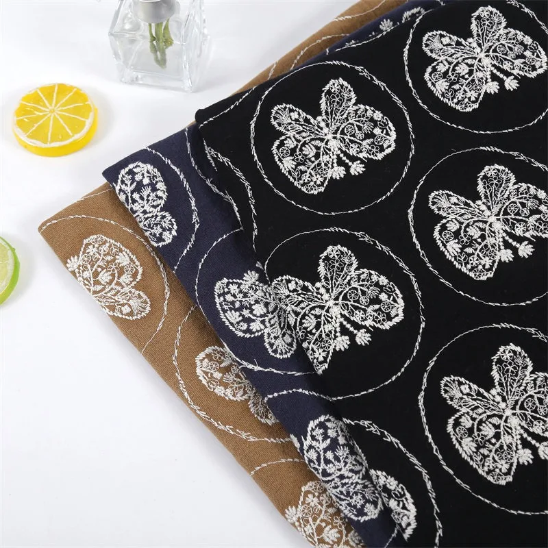L100XW125CM Heavyweight Linen Butterfly Embroidery Fabric Retro Elegant Style Bag Tablecloth Pillow DIY Sewing Accessories
L100XW125CM Heavyweight Linen Butterfly Embroidery Fabric Retro Elegant Style Bag Tablecloth Pillow DIY Sewing Accessories