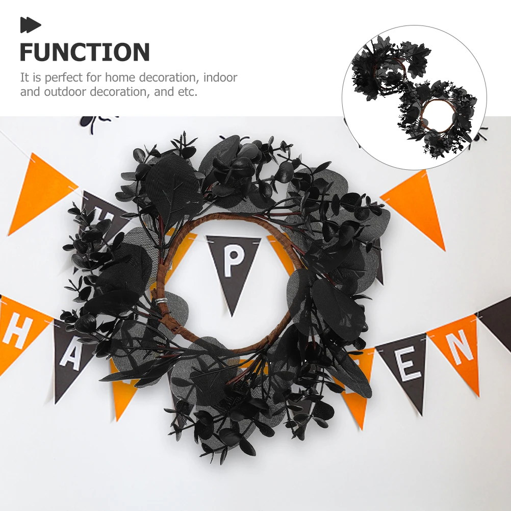 2pcs Halloween Wreath For Front Door Gothic Fake Wreath Outdoor Indoor Party Decoration Hanging Wall Door Ornament
2pcs Halloween Wreath For Front Door Gothic Fake Wreath Outdoor Indoor Party Decoration Hanging Wall Door Ornament