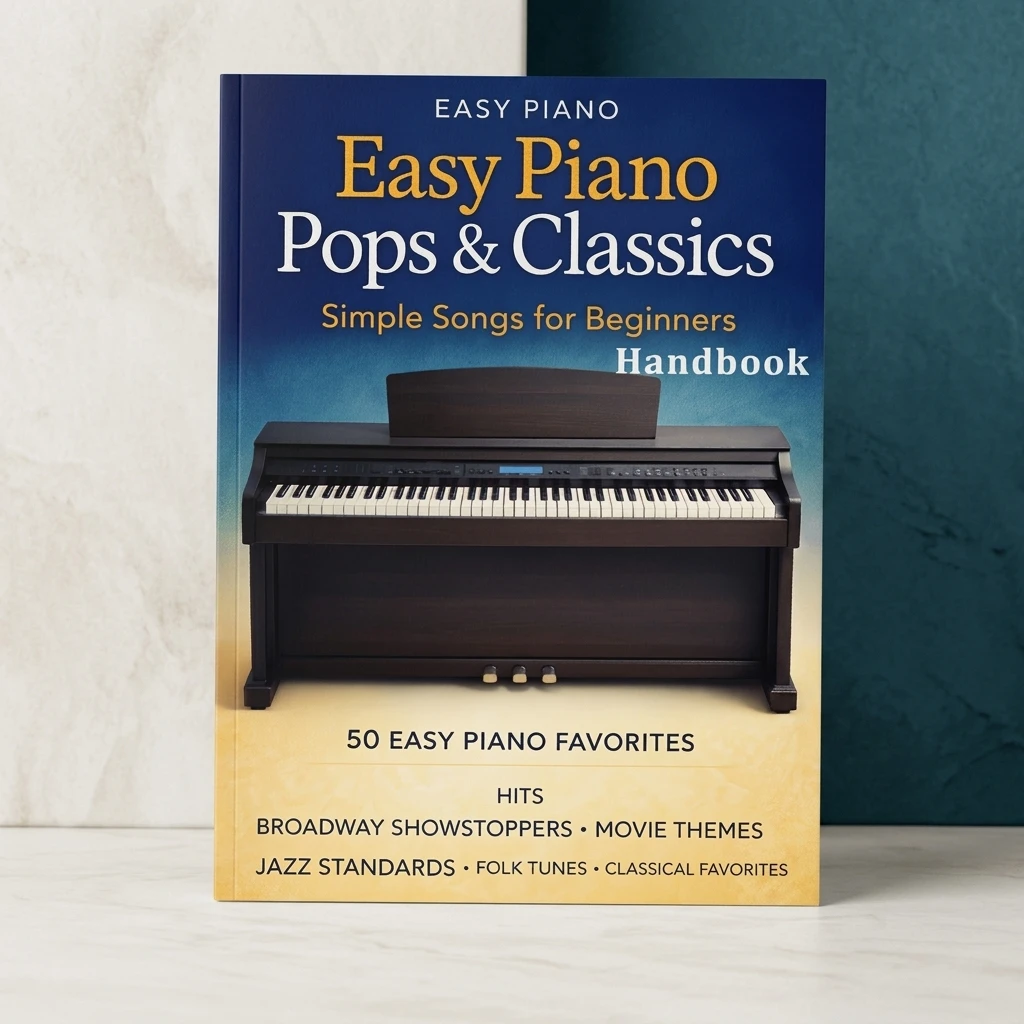 Piano Sheet Music Book for Beginners with Easy Classical Pieces Staff and Simplified Notation for Music Learners and Teaching
Piano Sheet Music Book for Beginners with Easy Classical Pieces Staff and Simplified Notation for Music Learners and Teaching