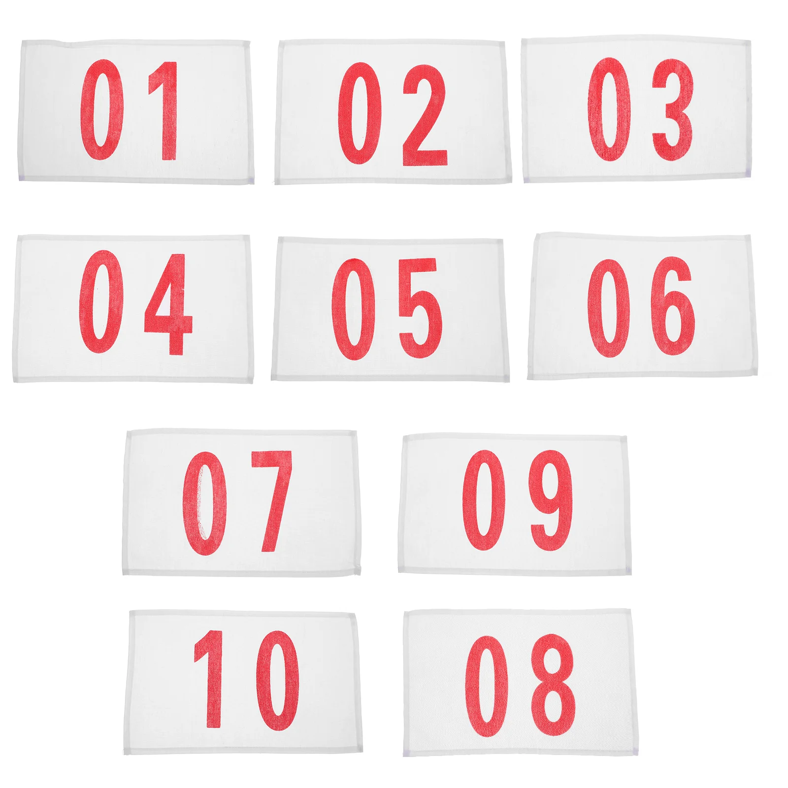 10pcs Number Marathon Number Bibs Bibs Durable Adjustable Lightweight Running Race Large Numbers Fabric Team Sports
10pcs Number Marathon Number Bibs Bibs Durable Adjustable Lightweight Running Race Large Numbers Fabric Team Sports