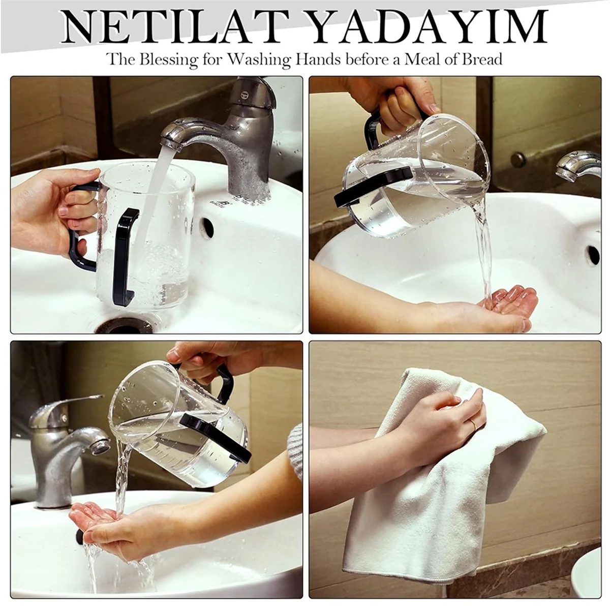 ABIY-Hand Washing Cup with Dual Handles Acrylic Washing Cup for Netilat YadayimNegel Vasser Wash Cup Handles for Jewish Black
ABIY-Hand Washing Cup with Dual Handles Acrylic Washing Cup for Netilat YadayimNegel Vasser Wash Cup Handles for Jewish Black