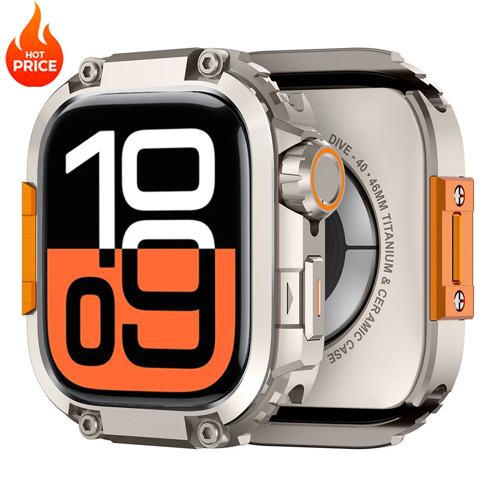 Anti-fall Metal Alloy Frame Protector Case Cover for Apple Watch Series 11 10 46mm Metal Frame Case for iWatch Series 10 11 46MM
Anti-fall Metal Alloy Frame Protector Case Cover for Apple Watch Series 11 10 46mm Metal Frame Case for iWatch Series 10 11 46MM