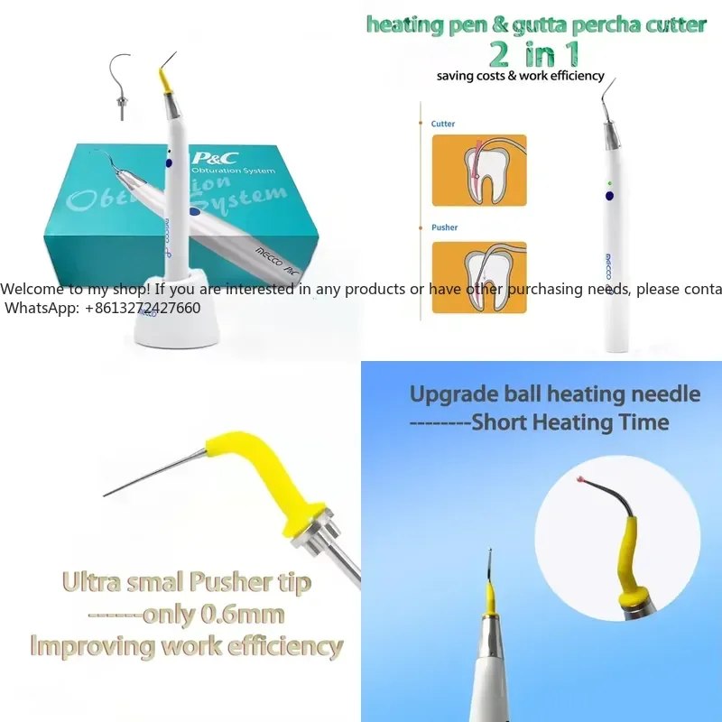 Gutta Percha Cutter and Heating Pen 2 Into 1 Wireless Gutta Percha Obturation Pen for
Gutta Percha Cutter and Heating Pen 2 Into 1 Wireless Gutta Percha Obturation Pen for