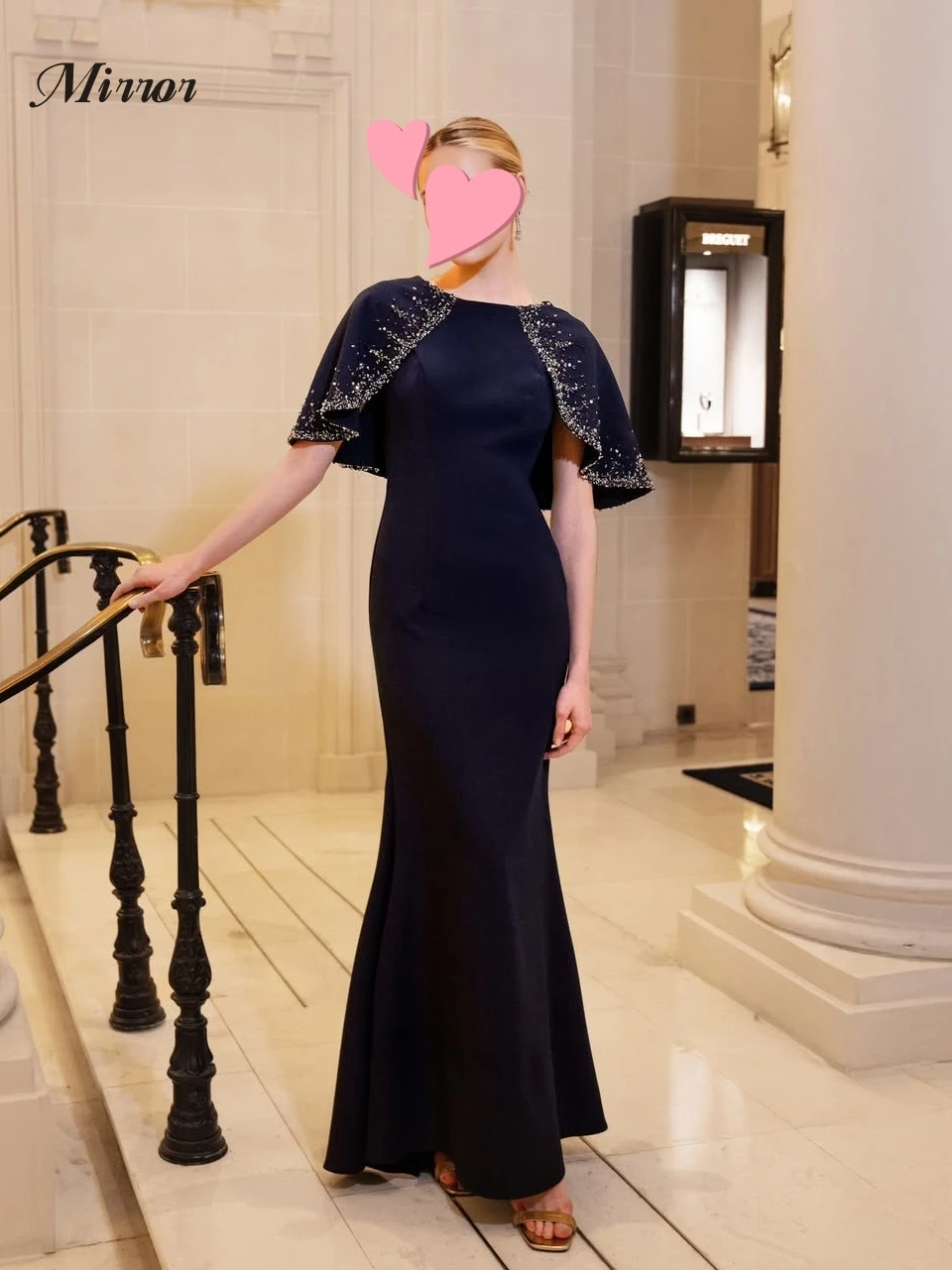 Mirror Dress Elegant Vintage Sexy Blue Mermaid Beads Cape Fashion Customize Formal Occasion Prom Dress Evening Party Gowns
Mirror Dress Elegant Vintage Sexy Blue Mermaid Beads Cape Fashion Customize Formal Occasion Prom Dress Evening Party Gowns