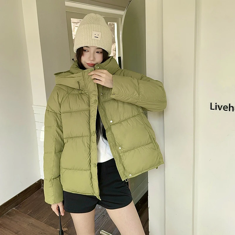 Осень-зима 2025 г., женская куртка-пуховик с капюшоном и длинными рукавами, пуховое пальто с хлопковой подкладкой, женская мода, повседневные короткие парки
Осень-зима 2025 г., женская куртка-пуховик с капюшоном и длинными рукавами, пуховое пальто с хлопковой подкладкой, женская мода, повседневные короткие парки