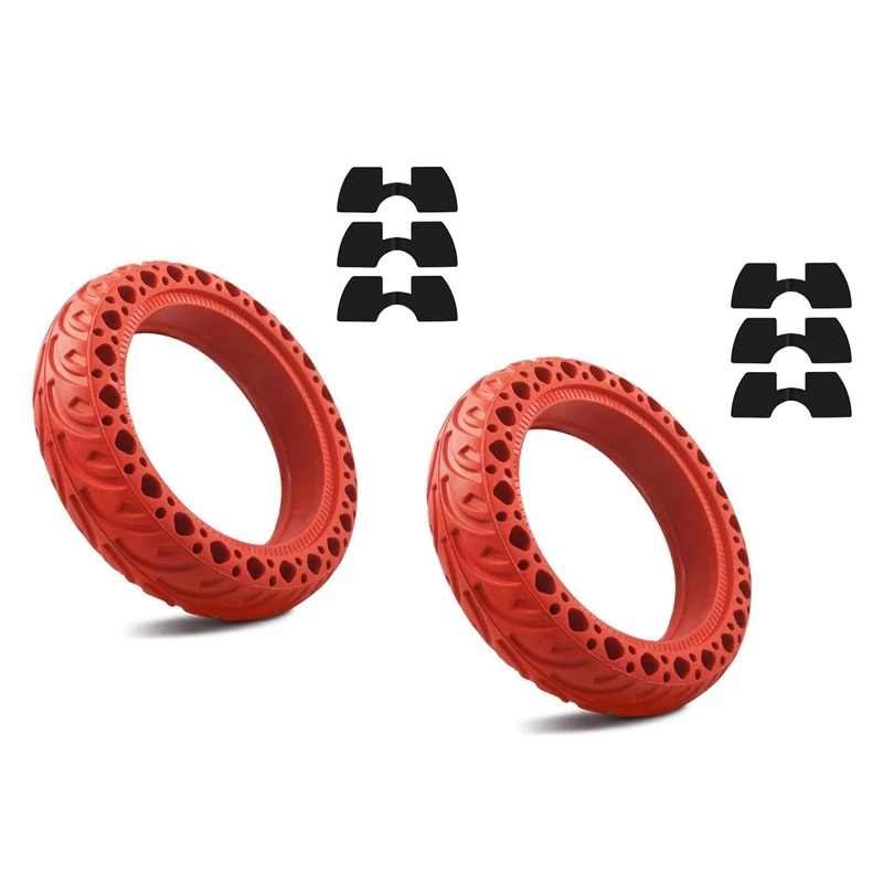 2X 8.5 Inch Solid Rubber Wheel Tires With 3 Pcs Vibration Dampers For Xiaomi M365/M365 PRO Scooter
2X 8.5 Inch Solid Rubber Wheel Tires With 3 Pcs Vibration Dampers For Xiaomi M365/M365 PRO Scooter