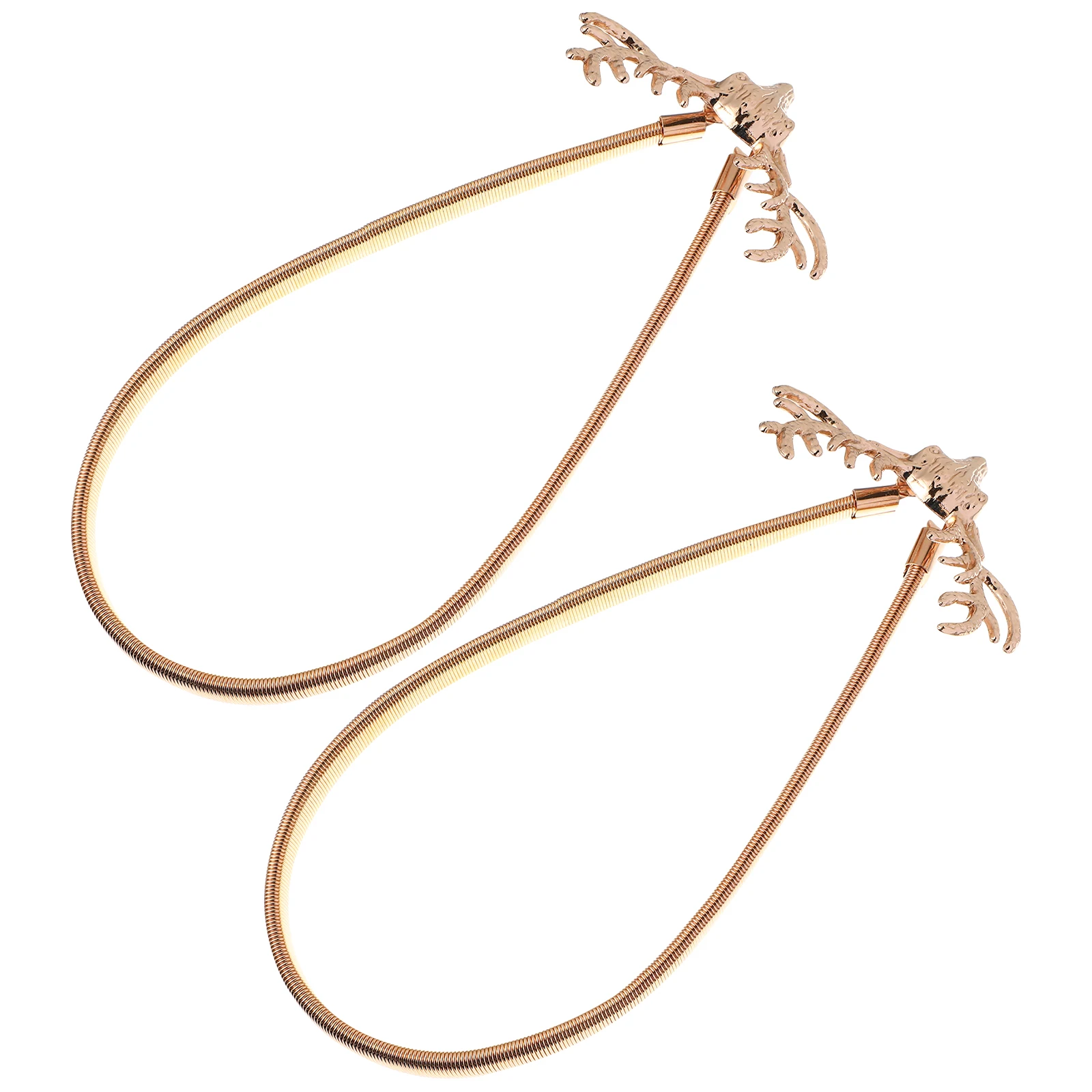 Deer Horn Curtain Tiebacks Golden Elastic Vintage Holdback Clips Iron Material Luxury Decor for Living Room Bedroom
Deer Horn Curtain Tiebacks Golden Elastic Vintage Holdback Clips Iron Material Luxury Decor for Living Room Bedroom