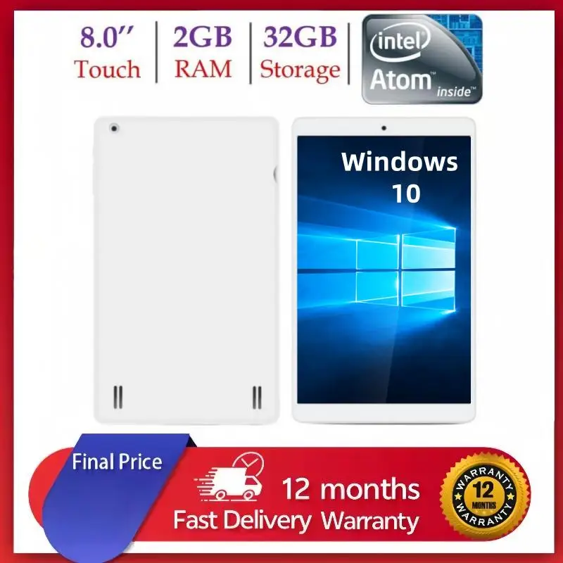 Big Sales 32-bit 8 INCH Windows 10 Tablet PC Intel Atom Z3735F Quad Core 2GB RAM 32GB ROM 1280 x 800 IPS 4000mAh
Big Sales 32-bit 8 INCH Windows 10 Tablet PC Intel Atom Z3735F Quad Core 2GB RAM 32GB ROM 1280 x 800 IPS 4000mAh