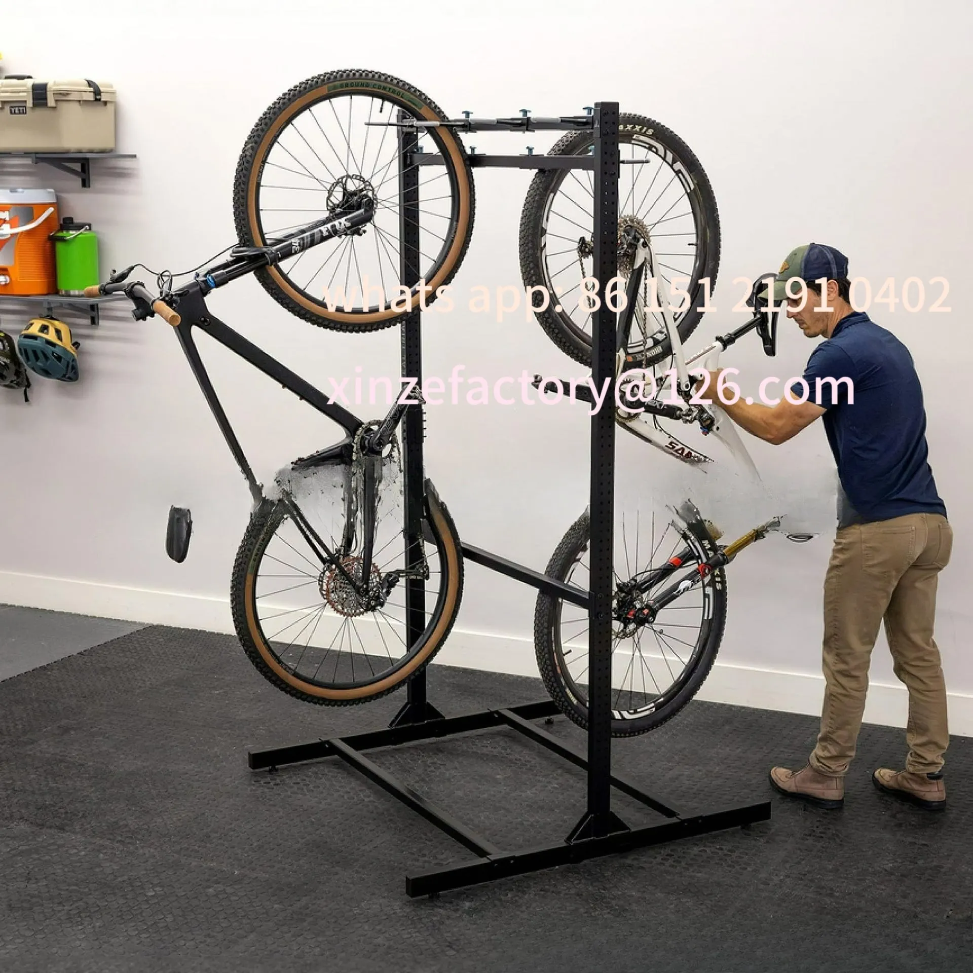 Freestanding 8 bicycle storage racks
Freestanding 8 bicycle storage racks