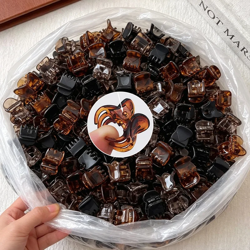 120pcs Mini Hair Claw Clips for Women Girls Korean Sweet Black Transparent Plastic Clips Hairpin Kids Hair Styling Accessories
120pcs Mini Hair Claw Clips for Women Girls Korean Sweet Black Transparent Plastic Clips Hairpin Kids Hair Styling Accessories