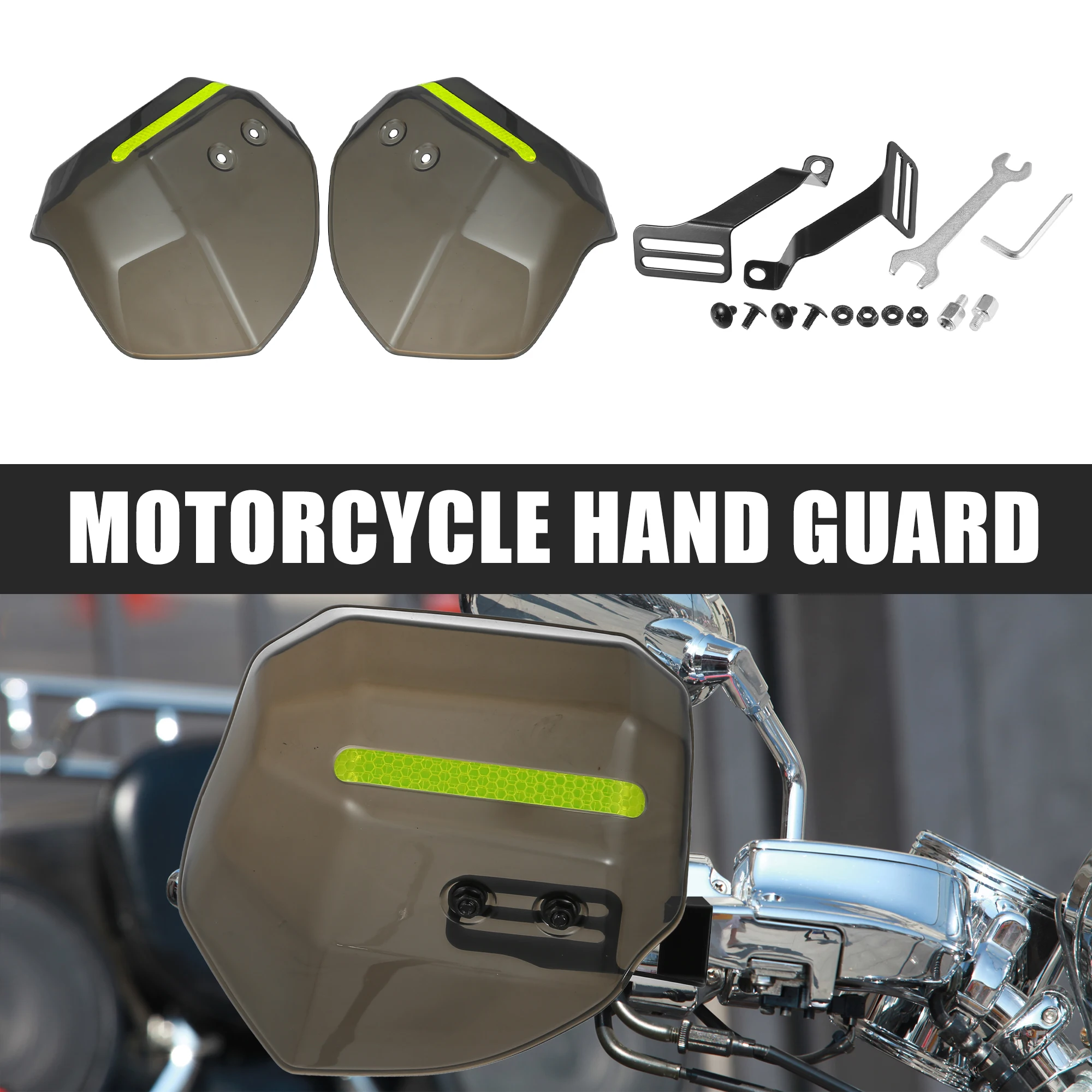 Motoforti 1 Set Universal Black Motorcycle Handlebar Handguard Hand Guards Protector for ATV Dirt Bike W/ Screw Mounting Kits
Motoforti 1 Set Universal Black Motorcycle Handlebar Handguard Hand Guards Protector for ATV Dirt Bike W/ Screw Mounting Kits