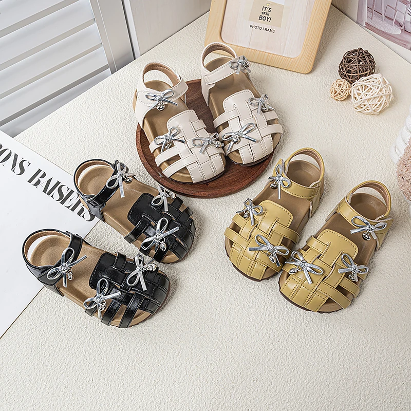 Girls Weave Sandals with Bow-knot Non‑slip Soft Sole Children Summer Beach Shoes Hollow Out Kids Toes Capped Sandals 2026 New
Girls Weave Sandals with Bow-knot Non‑slip Soft Sole Children Summer Beach Shoes Hollow Out Kids Toes Capped Sandals 2026 New