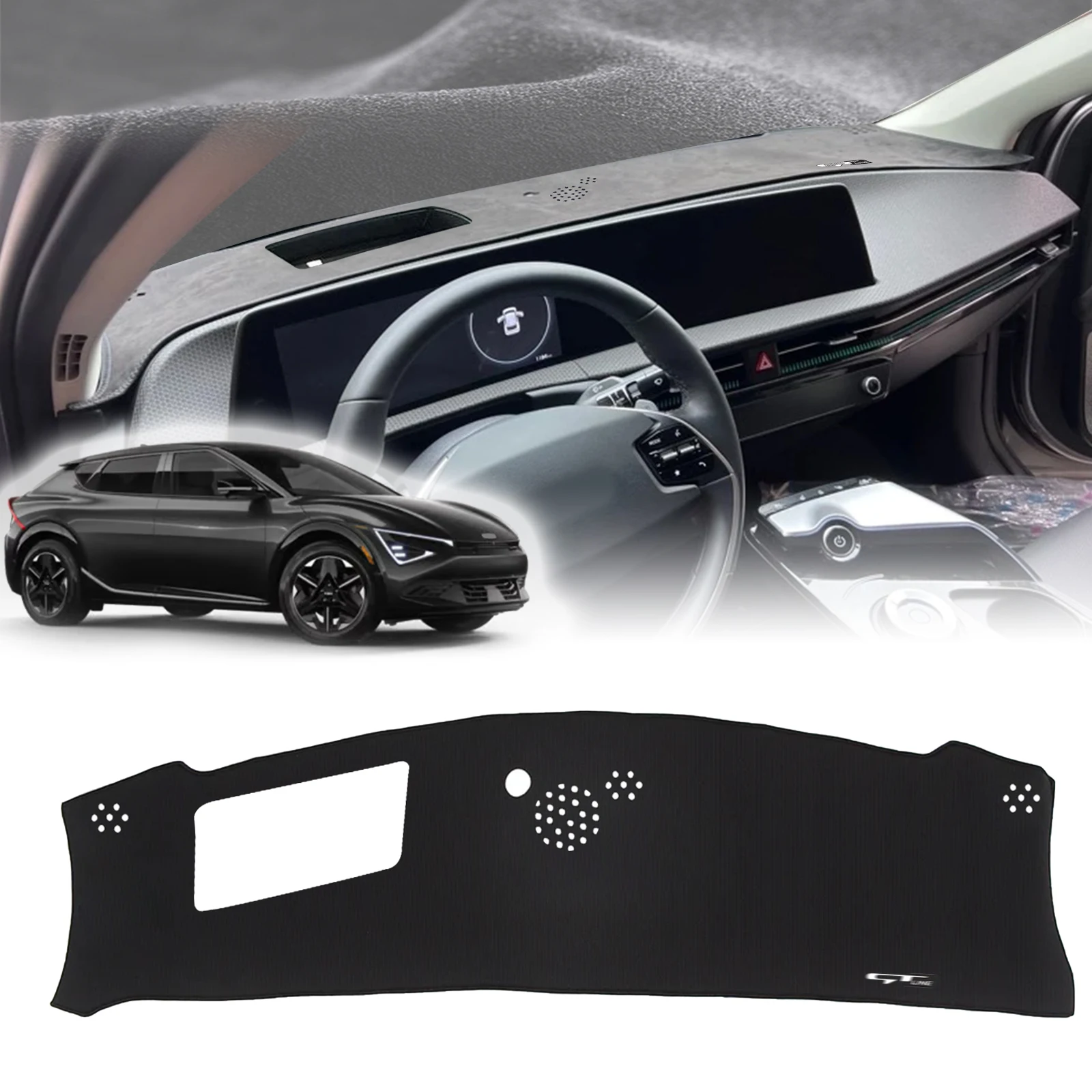 fit for Kia EV6 Air GT GT-Line 2021-2025 LOGO Perfect Fit Dashboard Mat Protection Anti‑Reflection Cover Dash Pad Accessorie
fit for Kia EV6 Air GT GT-Line 2021-2025 LOGO Perfect Fit Dashboard Mat Protection Anti‑Reflection Cover Dash Pad Accessorie