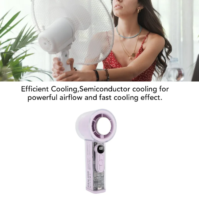 Portable Handheld Turbo Fan Stepless Speed Adjustment Digital Display Silent Small Personal Cooling Fan for Travel Beach Camping
Portable Handheld Turbo Fan Stepless Speed Adjustment Digital Display Silent Small Personal Cooling Fan for Travel Beach Camping
