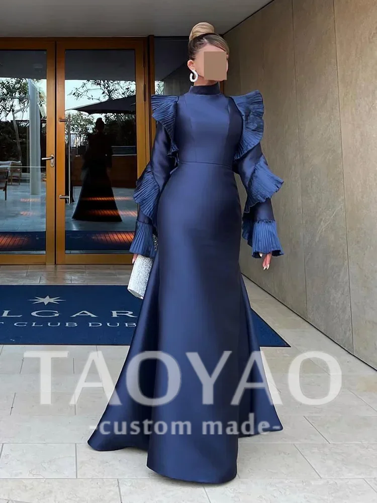 Элегантное винтажное атласное платье-русалка для выпускного вечера с длинными рукавами и рюшами, вечернее платье для вечеринок, индивидуальный пошив в стиле Саудовской Аравии, платья для особых случаев
Элегантное винтажное атласное платье-русалка для выпускного вечера с длинными рукавами и рюшами, вечернее платье для вечеринок, индивидуальный пошив в стиле Саудовской Аравии, платья для особых случаев