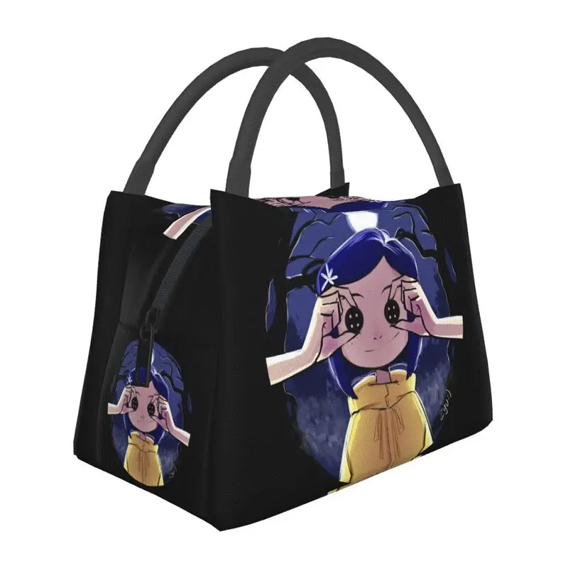 Coraline Insulated Lunch Bags for Women Resuable Movie Characters Cooler Thermal Bento Box Beach Camping Travel
Coraline Insulated Lunch Bags for Women Resuable Movie Characters Cooler Thermal Bento Box Beach Camping Travel