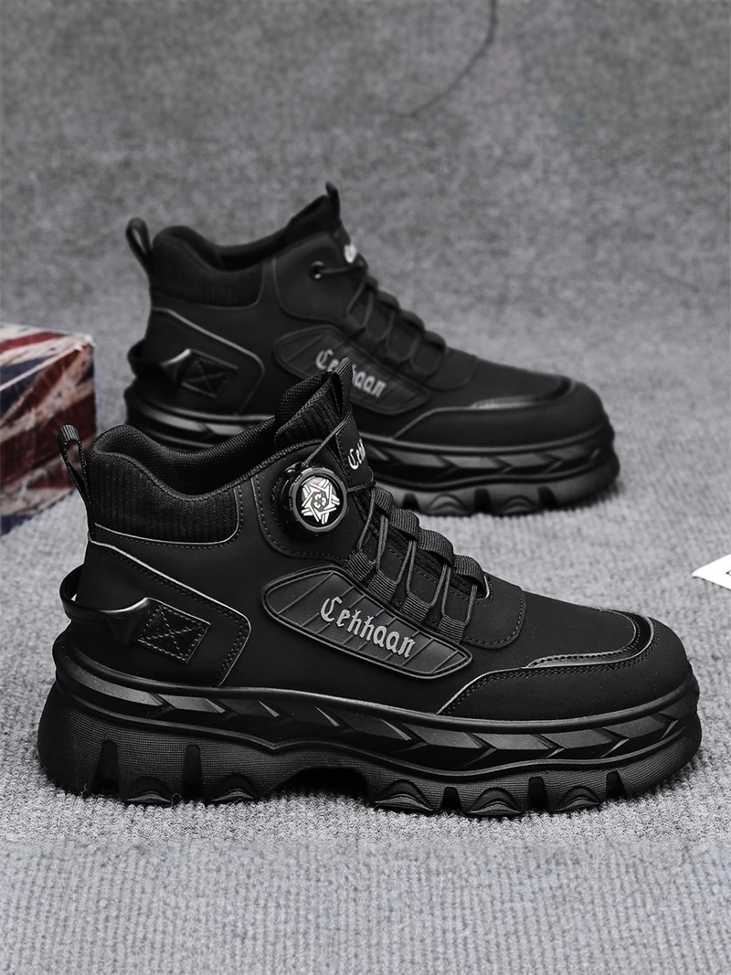Men's Boots Work Shoes Summer Anti-slip Wear-resistant Black Sports Thick Bottom Labor Protection Mountain Climbing Shoes
Men's Boots Work Shoes Summer Anti-slip Wear-resistant Black Sports Thick Bottom Labor Protection Mountain Climbing Shoes