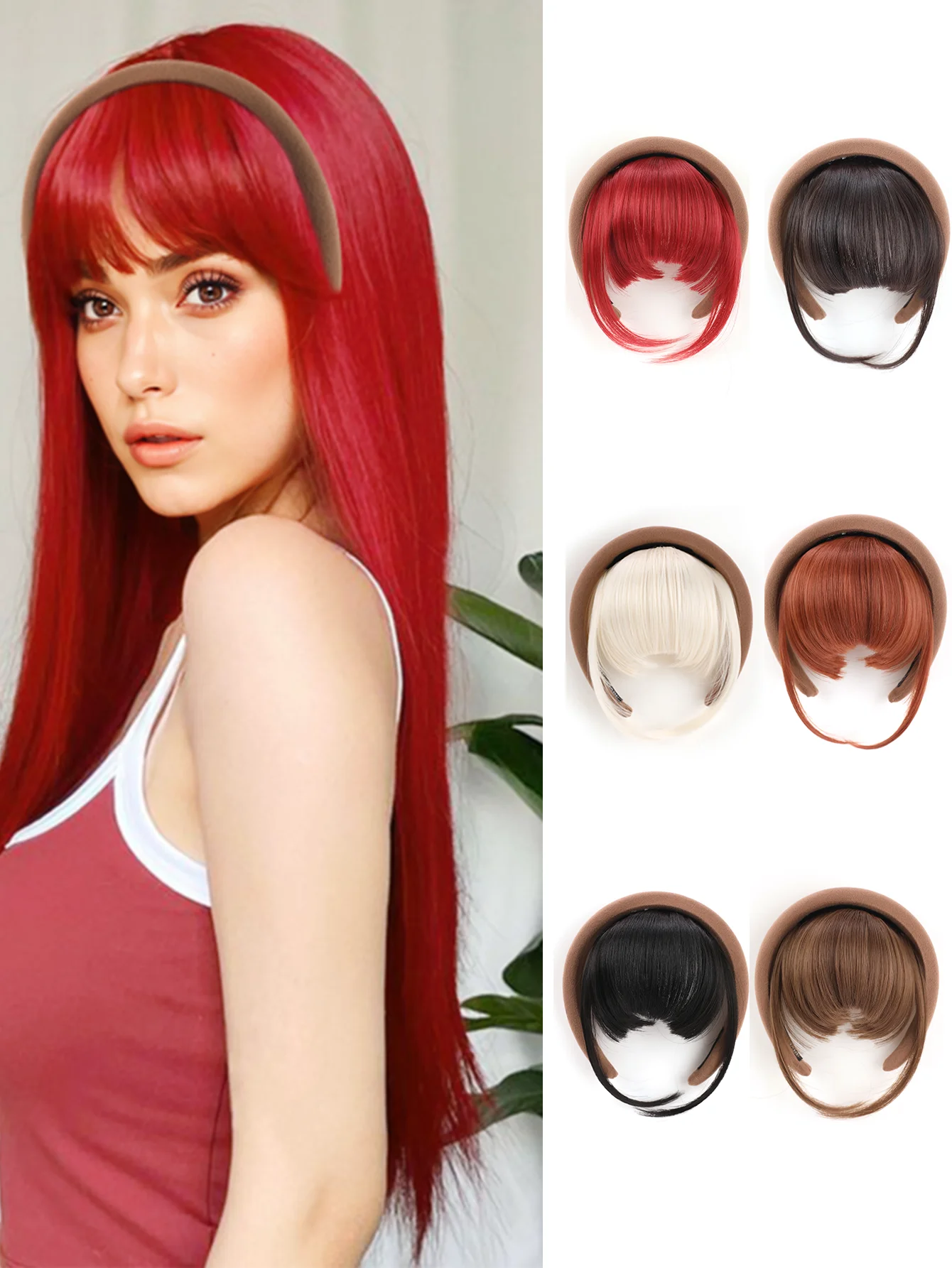 Detachable Magic Paste Headband Synthetic Fake Bangs Hair , Synthetic Wigs Headband Bangs for Women Girls
Detachable Magic Paste Headband Synthetic Fake Bangs Hair , Synthetic Wigs Headband Bangs for Women Girls