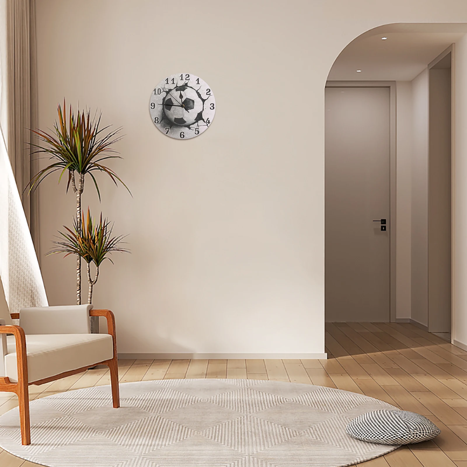 10 Inch Wall Clock Football Theme Silent Movement Rustic Modern Design Accurate Timekeeping Decorative Piece for Living Room
10 Inch Wall Clock Football Theme Silent Movement Rustic Modern Design Accurate Timekeeping Decorative Piece for Living Room