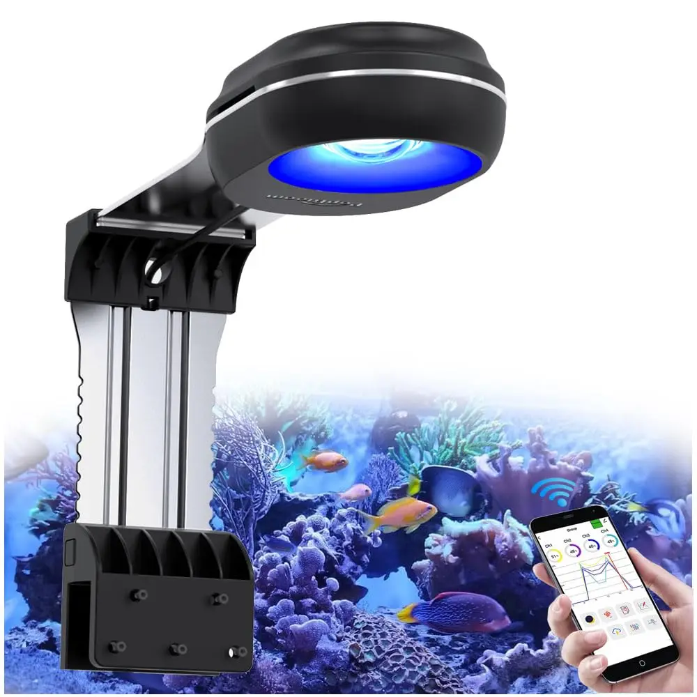 PopBloom-LED Marine Aquarium Light, Reef Aquarium LED Lamp for 40-60cm Reef Coral SPS LPS Saltwater Tank, Sunrise and Sunset,60W
PopBloom-LED Marine Aquarium Light, Reef Aquarium LED Lamp for 40-60cm Reef Coral SPS LPS Saltwater Tank, Sunrise and Sunset,60W