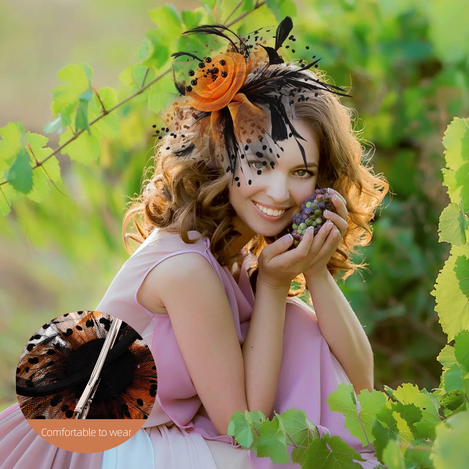 Fascinator Hat with Removable Hair Clips Stylish Headpiece for Bridal Wedding Party Retro Women Banquet Wear Light Comfortable
Fascinator Hat with Removable Hair Clips Stylish Headpiece for Bridal Wedding Party Retro Women Banquet Wear Light Comfortable