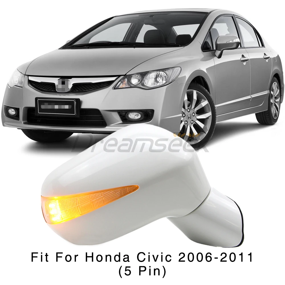 Power Right Side Door Mirror for Honda Civic FA1 FD1 FD2 2006-2011 Rearview Lamp 5 Pin w/ Turn Light Replacement Auto Accessory
Power Right Side Door Mirror for Honda Civic FA1 FD1 FD2 2006-2011 Rearview Lamp 5 Pin w/ Turn Light Replacement Auto Accessory
