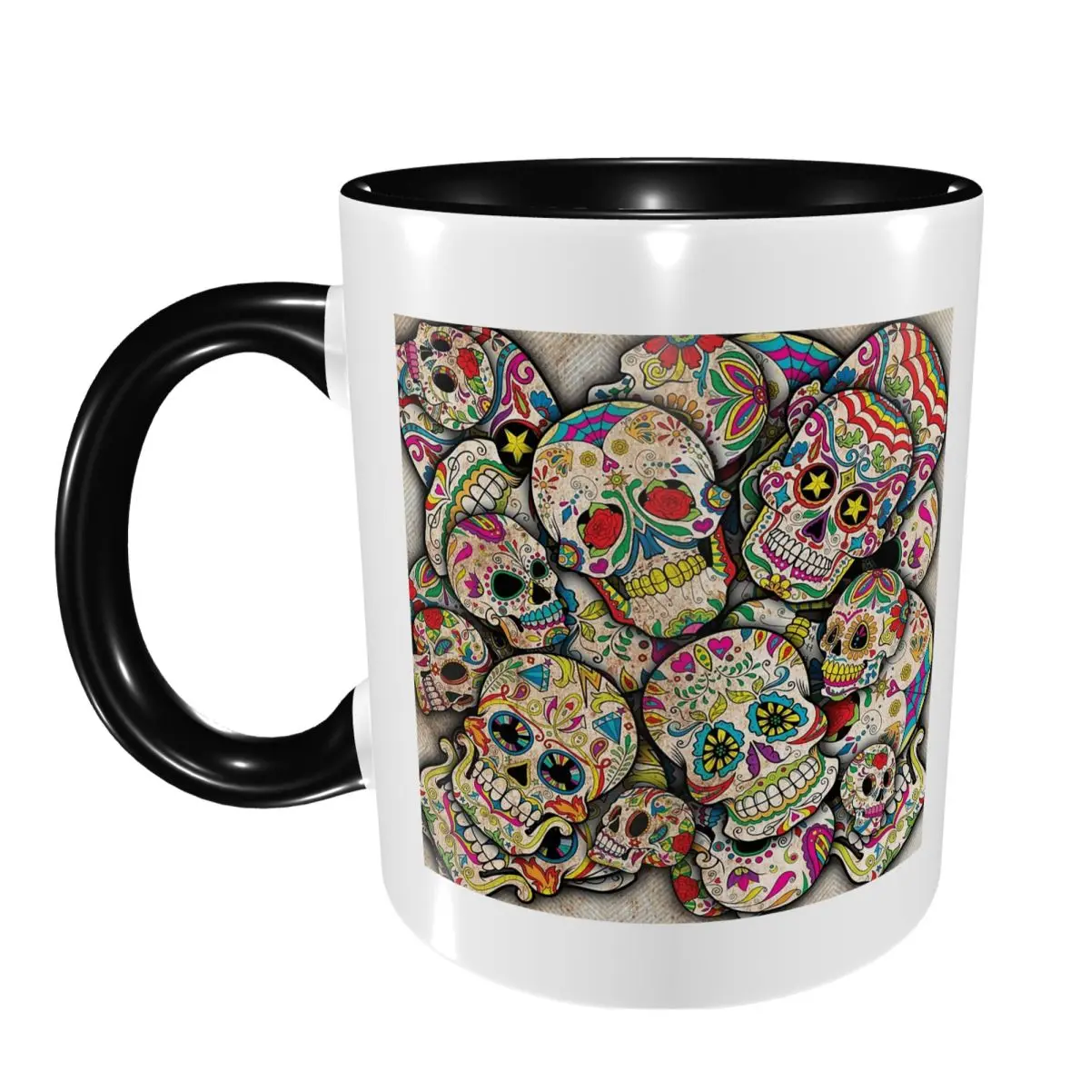 Sugar Skull Collage Mug Funny Ceramic Coffee Cups Tea Mugs Milk Cup Drinkware Gifts for Woman Man
Sugar Skull Collage Mug Funny Ceramic Coffee Cups Tea Mugs Milk Cup Drinkware Gifts for Woman Man