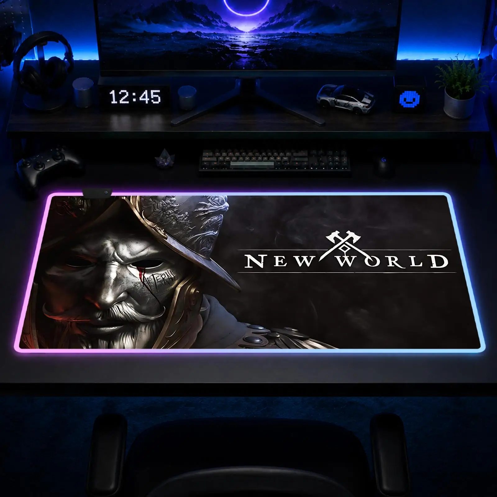 New World Mouse Pad Gaming Anime Mouse Pad XXL RGB Desk Mats LED Table Pads Backlit Rubber Desktop
New World Mouse Pad Gaming Anime Mouse Pad XXL RGB Desk Mats LED Table Pads Backlit Rubber Desktop