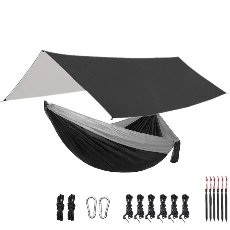 Camping Hammock with Tree Straps, Compact and Portable, Outdoor Furniture for Backpacking, Hiking with Supersize Rain Fly
Camping Hammock with Tree Straps, Compact and Portable, Outdoor Furniture for Backpacking, Hiking with Supersize Rain Fly