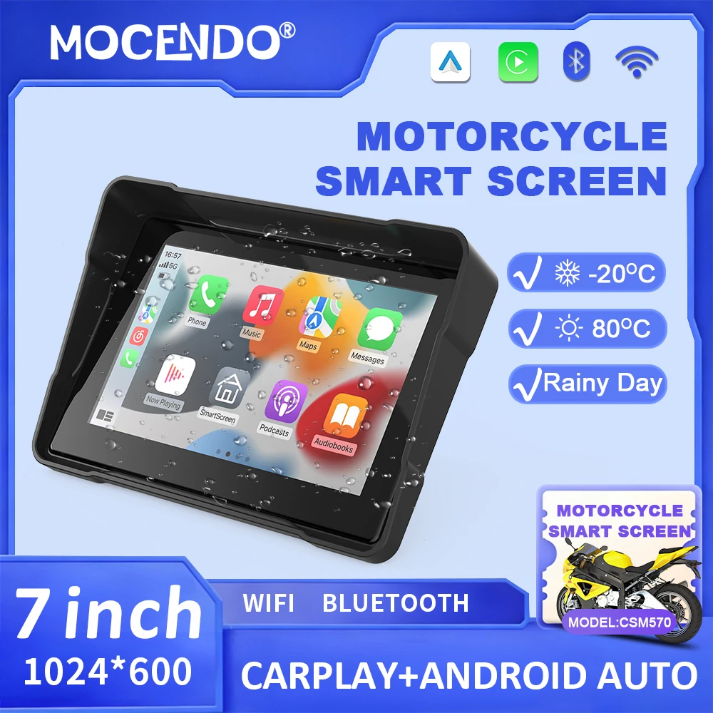 Motorcycle DVR GPS Navigation 7' Multimedia Player with Wireless CarPlay Android Auto IPX7 Waterproof Screen Recorder
Motorcycle DVR GPS Navigation 7' Multimedia Player with Wireless CarPlay Android Auto IPX7 Waterproof Screen Recorder