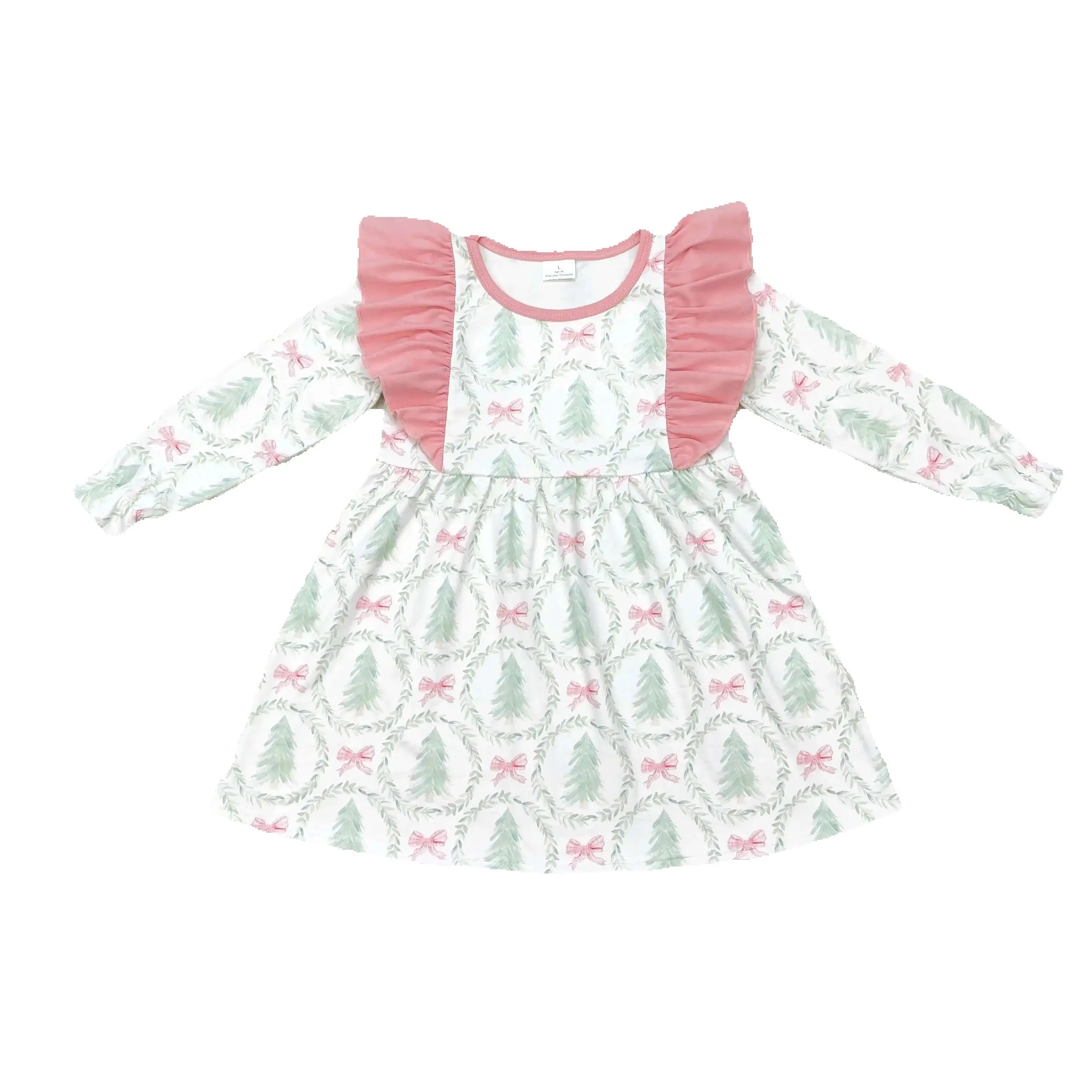 Hot Sale Wholesale New Arrival baby girls clothes Christmas tree pink lace long sleeve dress Summer Boutique girls dresses
Hot Sale Wholesale New Arrival baby girls clothes Christmas tree pink lace long sleeve dress Summer Boutique girls dresses