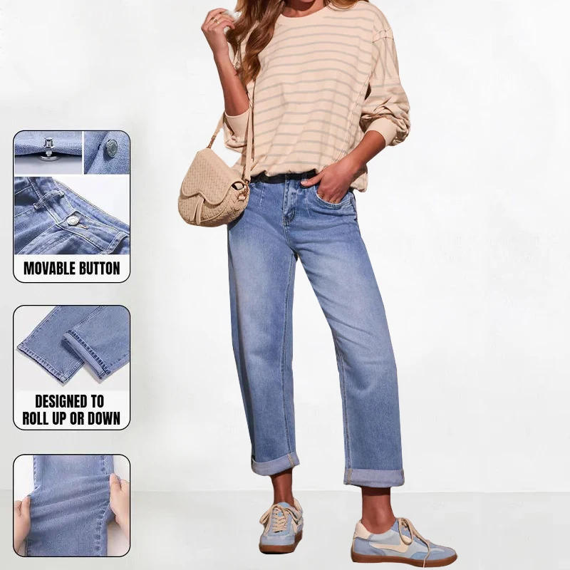 Women's Street Mid-Rise Tapered Jeans Cozy Fall Outfits for Women Lady Chic Women's Bottom Leisure Denim Trousers Street Wear
Women's Street Mid-Rise Tapered Jeans Cozy Fall Outfits for Women Lady Chic Women's Bottom Leisure Denim Trousers Street Wear