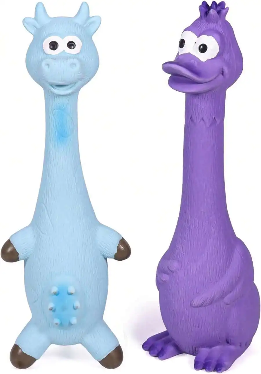 Squeaky Dog Toys 2 Pack Latex Interactive Squeaker For Small Medium Dogs
Squeaky Dog Toys 2 Pack Latex Interactive Squeaker For Small Medium Dogs