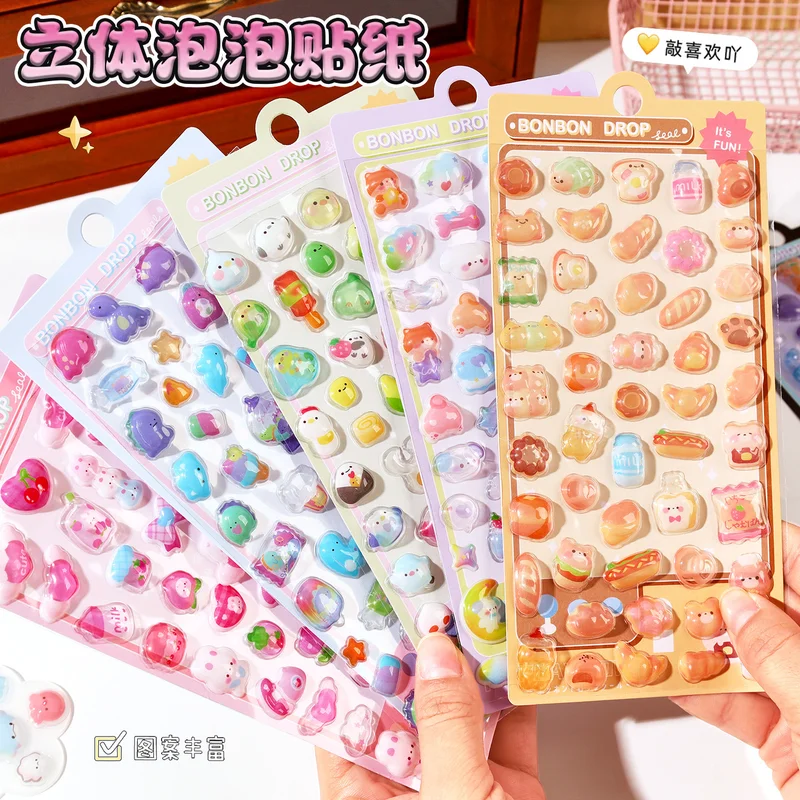 Creative 3d Relief Stickers Children'S Fun Crystal Bubble Stickers Cute 3d Cartoon Decorative Stickers Gift
Creative 3d Relief Stickers Children'S Fun Crystal Bubble Stickers Cute 3d Cartoon Decorative Stickers Gift