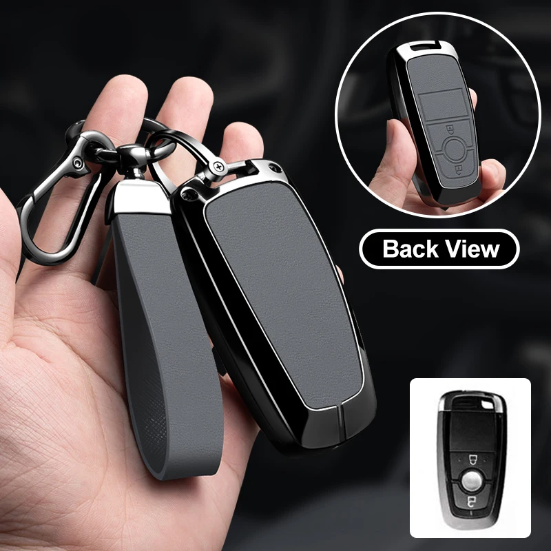 Car Remote Leather Key Case Cover Metal Shell for Ford Fusion Mustang Explorer F150 Edge Mondeo Mk5 FocusMk4 2019 2020 2021
Car Remote Leather Key Case Cover Metal Shell for Ford Fusion Mustang Explorer F150 Edge Mondeo Mk5 FocusMk4 2019 2020 2021