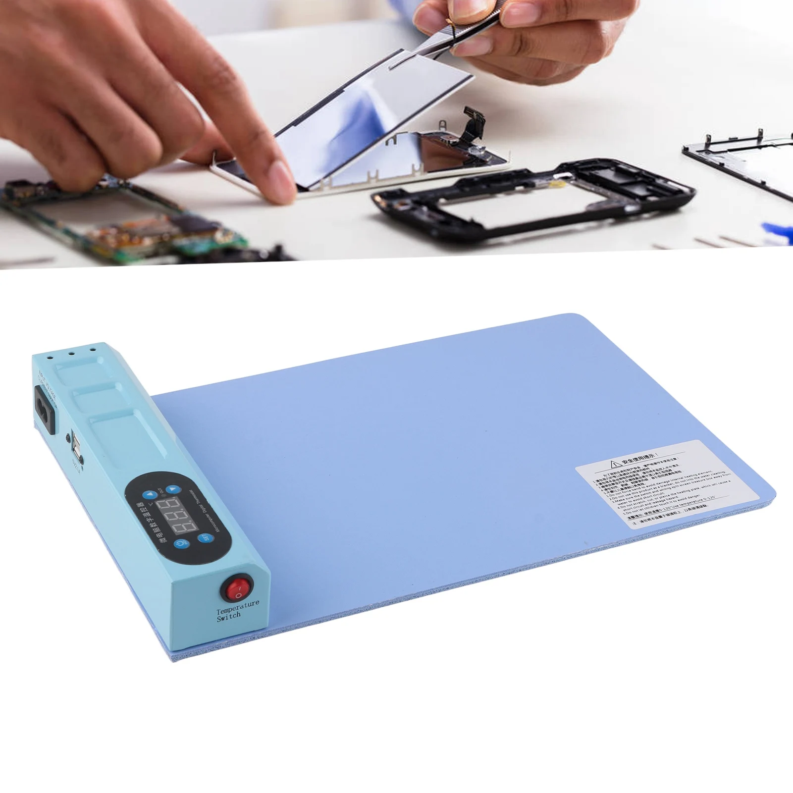 S‑918E LCD Blue Screen Splitter Heating Stage Separator Pad for IPhone Screen Replace Tool S‑918E LCD Screen Separator
S‑918E LCD Blue Screen Splitter Heating Stage Separator Pad for IPhone Screen Replace Tool S‑918E LCD Screen Separator