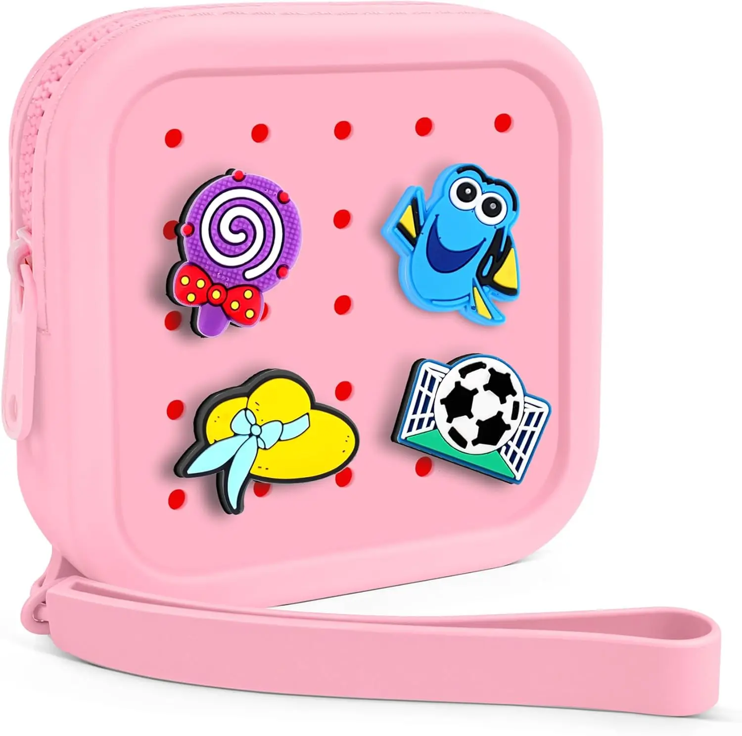 Pink Mini Zipper Pouch for Lipsticks, Coins & Travel Essentials – Compact Cosmetic Organizer with 5 Charms
Pink Mini Zipper Pouch for Lipsticks, Coins & Travel Essentials – Compact Cosmetic Organizer with 5 Charms