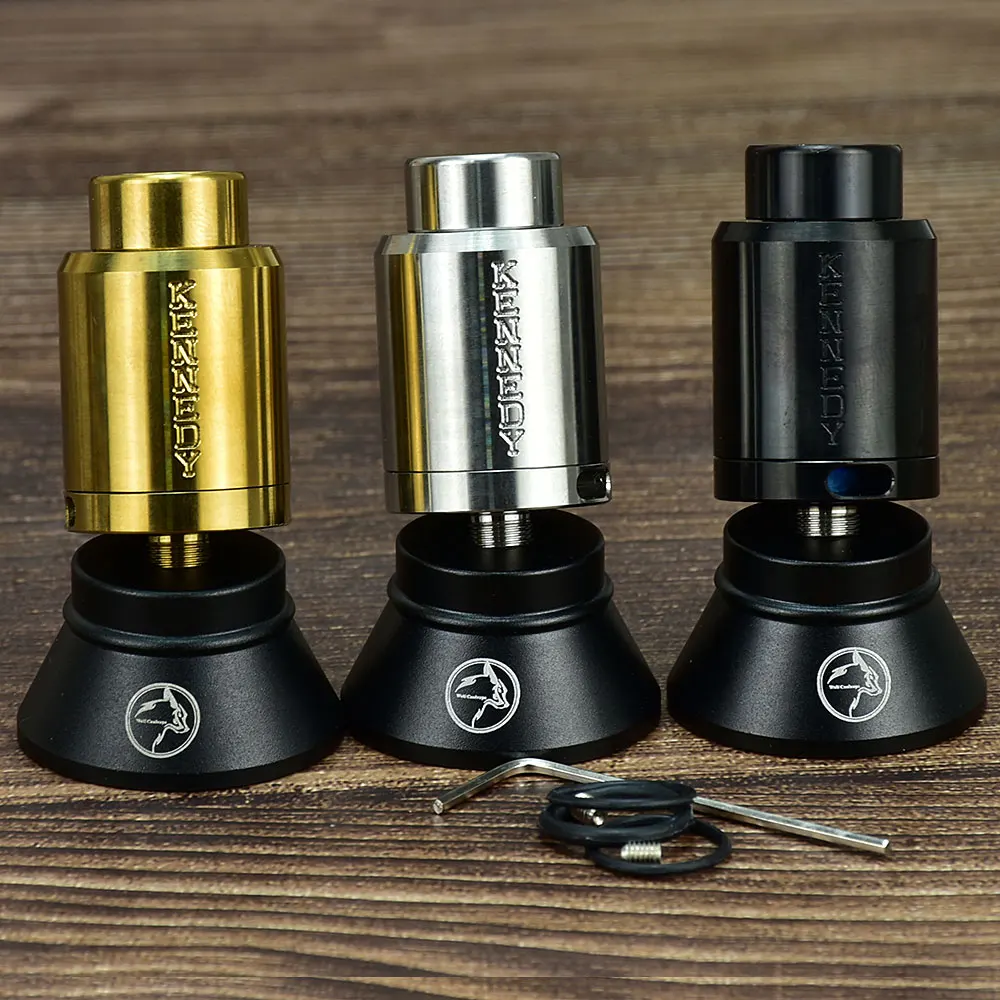 Wolfcoolvape KENNEDY RDA Atomizer vape rda Electronic Cigarette Atomizer vape 24mm 304ss Single/Dual Coils tank
Wolfcoolvape KENNEDY RDA Atomizer vape rda Electronic Cigarette Atomizer vape 24mm 304ss Single/Dual Coils tank