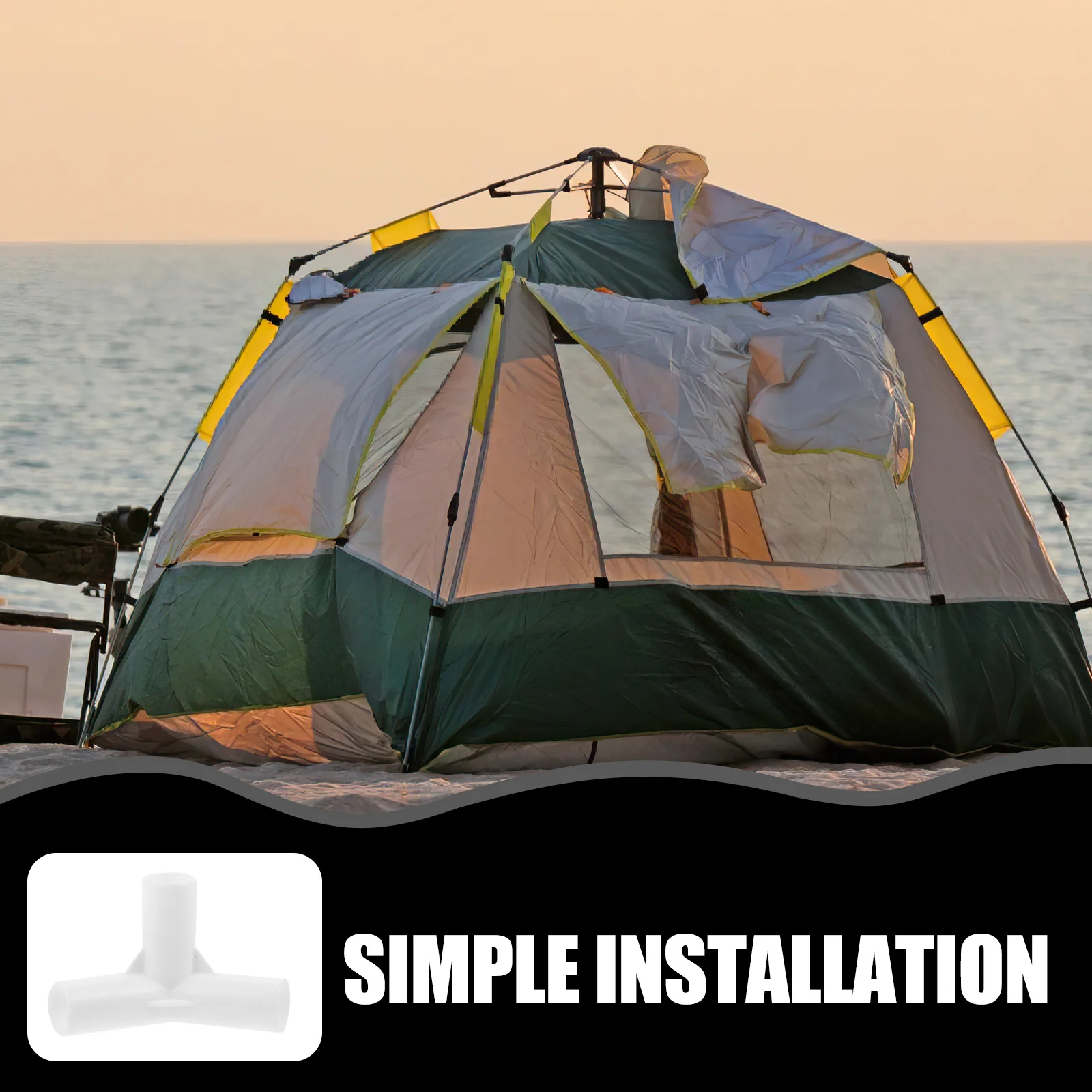 20pcs Tent Pole Connecting Adapter Three-Way Connector Outdoor Pole Adapter For Tents Repair Supplies Black Plastic
20pcs Tent Pole Connecting Adapter Three-Way Connector Outdoor Pole Adapter For Tents Repair Supplies Black Plastic