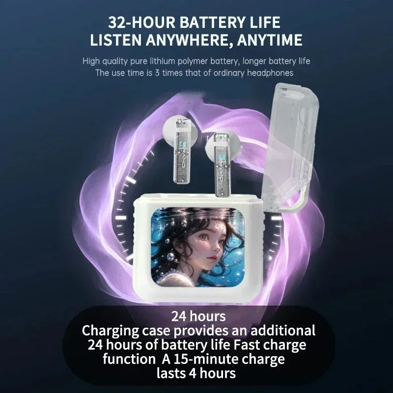 2024 LED Color Screen Active Noise Cancellation True Wireless Touch Control Half in Ear Sports Headphone Earphones Bluetooth 5.0
2024 LED Color Screen Active Noise Cancellation True Wireless Touch Control Half in Ear Sports Headphone Earphones Bluetooth 5.0