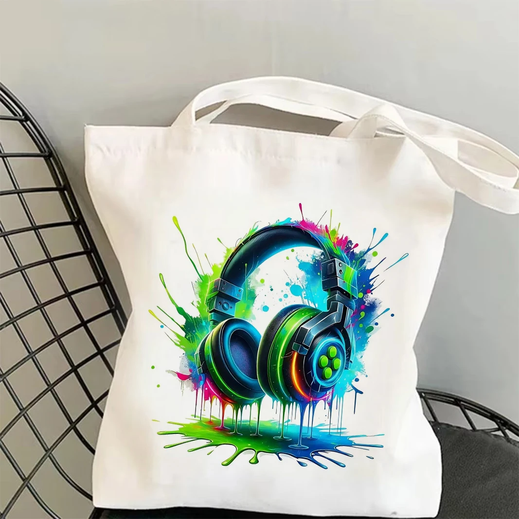 Color Earphones Print Shoulder Bag Women Cartoon Tote Bags Female Shopping Bags Funny Graphic Canvas Bag Women's Handbags
Color Earphones Print Shoulder Bag Women Cartoon Tote Bags Female Shopping Bags Funny Graphic Canvas Bag Women's Handbags