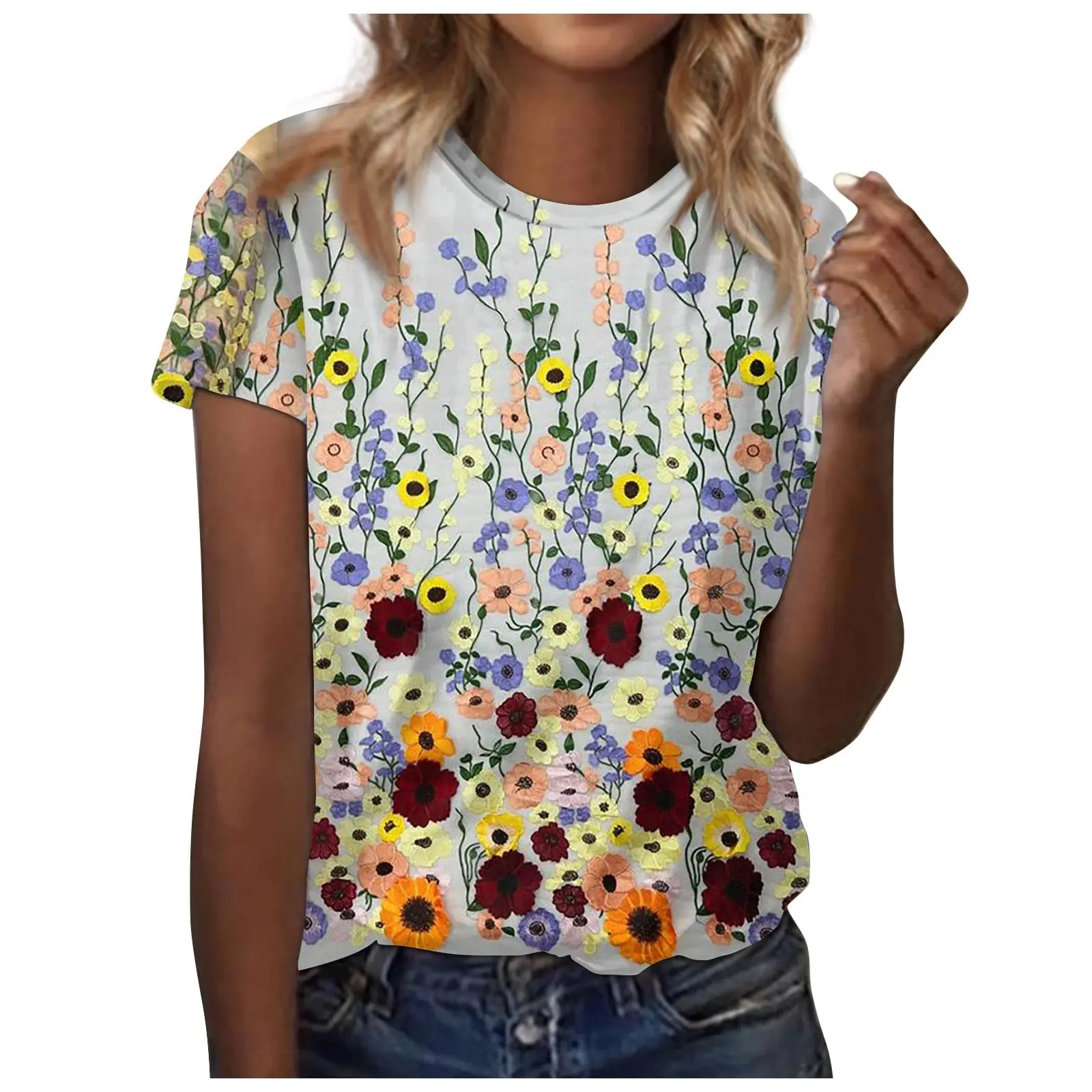 Colorful Floral Flower T-Shirts 3D Print Women New O-Neck Short Sleeve T Shirt Y2k Harajuku Oversized Tees Tops Female Clothing
Colorful Floral Flower T-Shirts 3D Print Women New O-Neck Short Sleeve T Shirt Y2k Harajuku Oversized Tees Tops Female Clothing