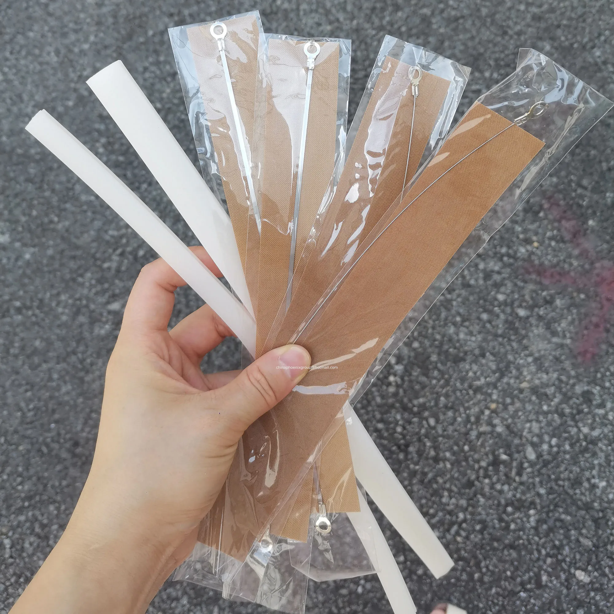 5Pcs Impulse Sealer Replacement Parts, Heat Seal Strips,Silicone Strip Impulse Sealer Spare Repair Parts Use For PFS-200/300/400
5Pcs Impulse Sealer Replacement Parts, Heat Seal Strips,Silicone Strip Impulse Sealer Spare Repair Parts Use For PFS-200/300/400