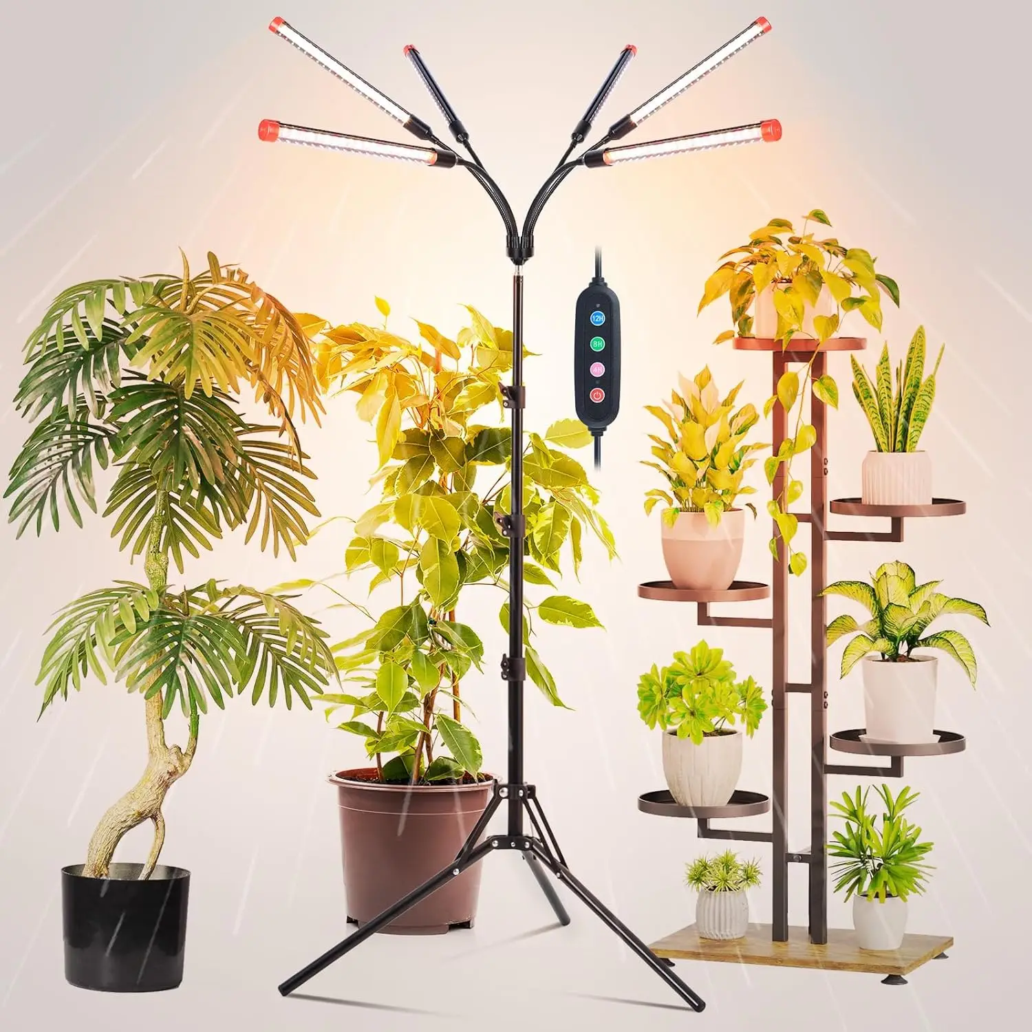 Full Spectrum LED Plant Grow Light with Timer and Adjustable Stand for Indoor Gardening, 54W
Full Spectrum LED Plant Grow Light with Timer and Adjustable Stand for Indoor Gardening, 54W
