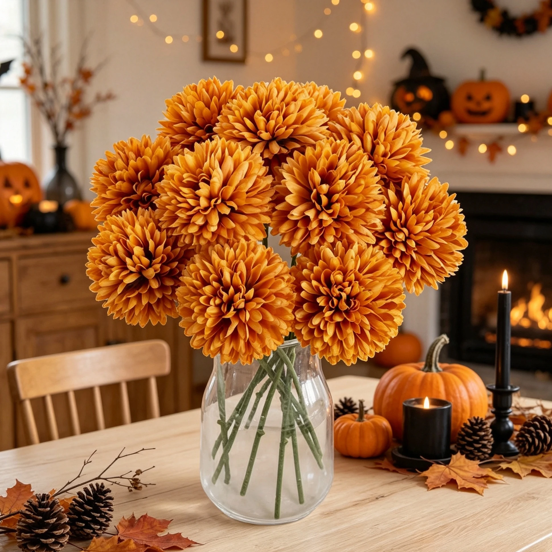 10Pcs Artificial Flowers Silk Dandelion Hydrangea Home Room Table Halloween Autumn Decora Wreath Wedding Bouquet Bridal Festival
10Pcs Artificial Flowers Silk Dandelion Hydrangea Home Room Table Halloween Autumn Decora Wreath Wedding Bouquet Bridal Festival